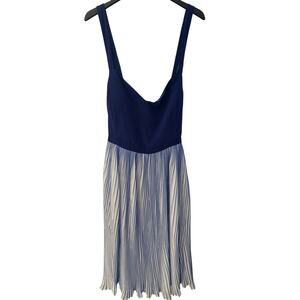 ModCloth You Swish Sweetheart Bodice Dress Size 3X Blue White